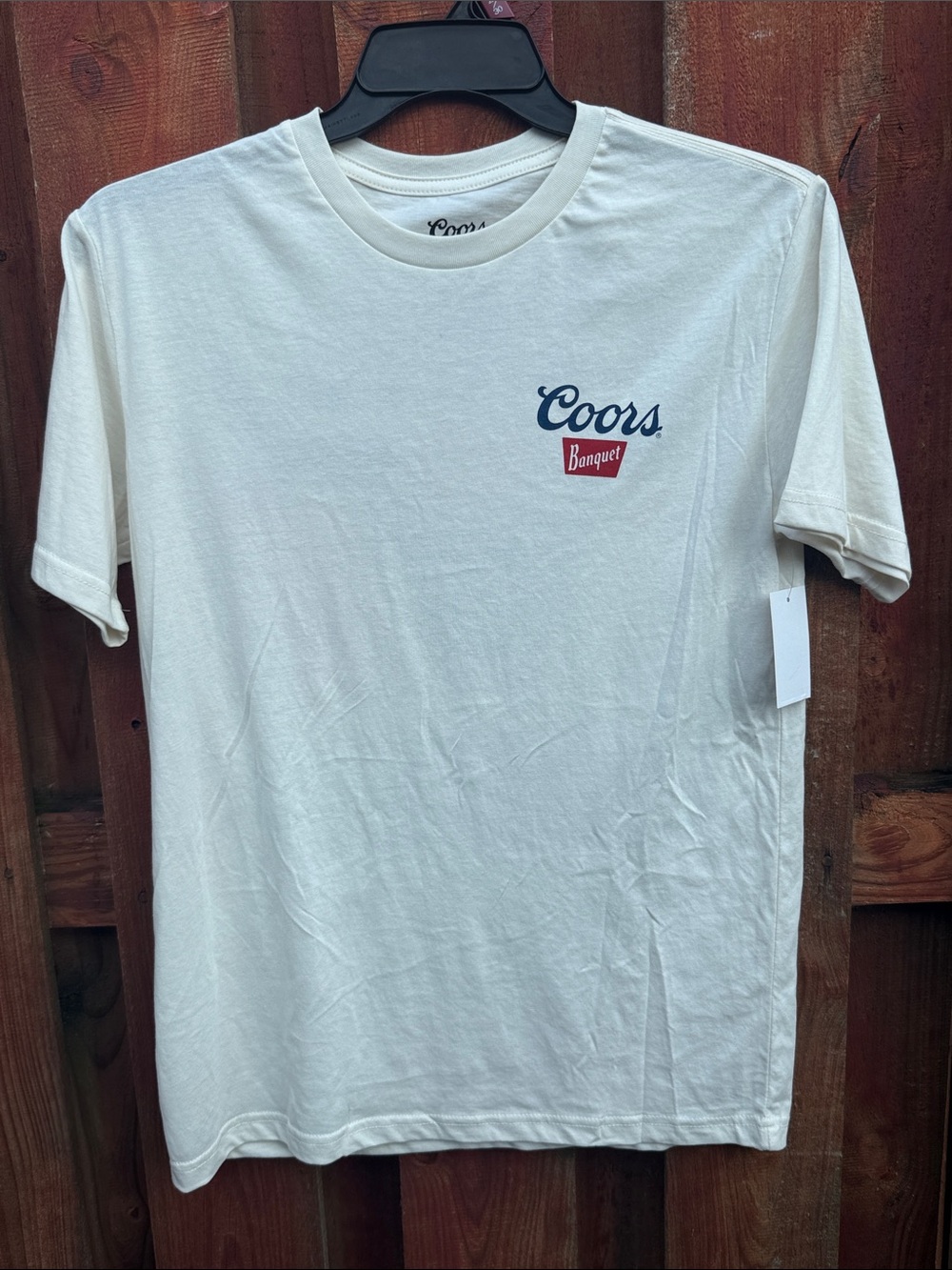 Coors Banquet Western Rodeo Longhorn Cactus Cream Graphic T Shirt S - Picture 2 of 3
